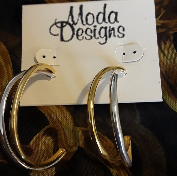 Gold & Silver Plated Fashion Earrings - Picture 1 of 2